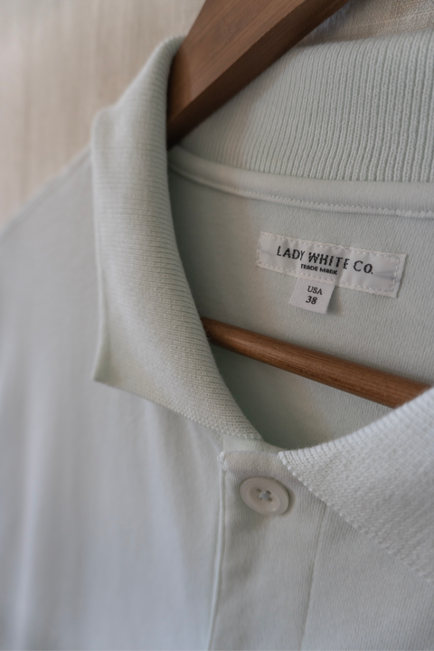 S/S Placket Polo in Mint
